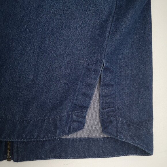 R&R Ladies Size XL (18) Full Zip Straight Fit Blue Jean Jacket - Picture 5 of 11